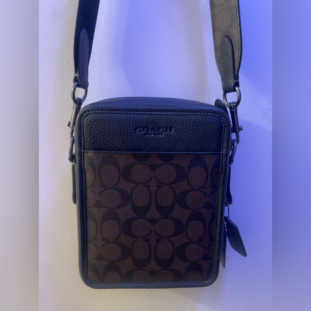Coach Black and Brown Crossbody Bag